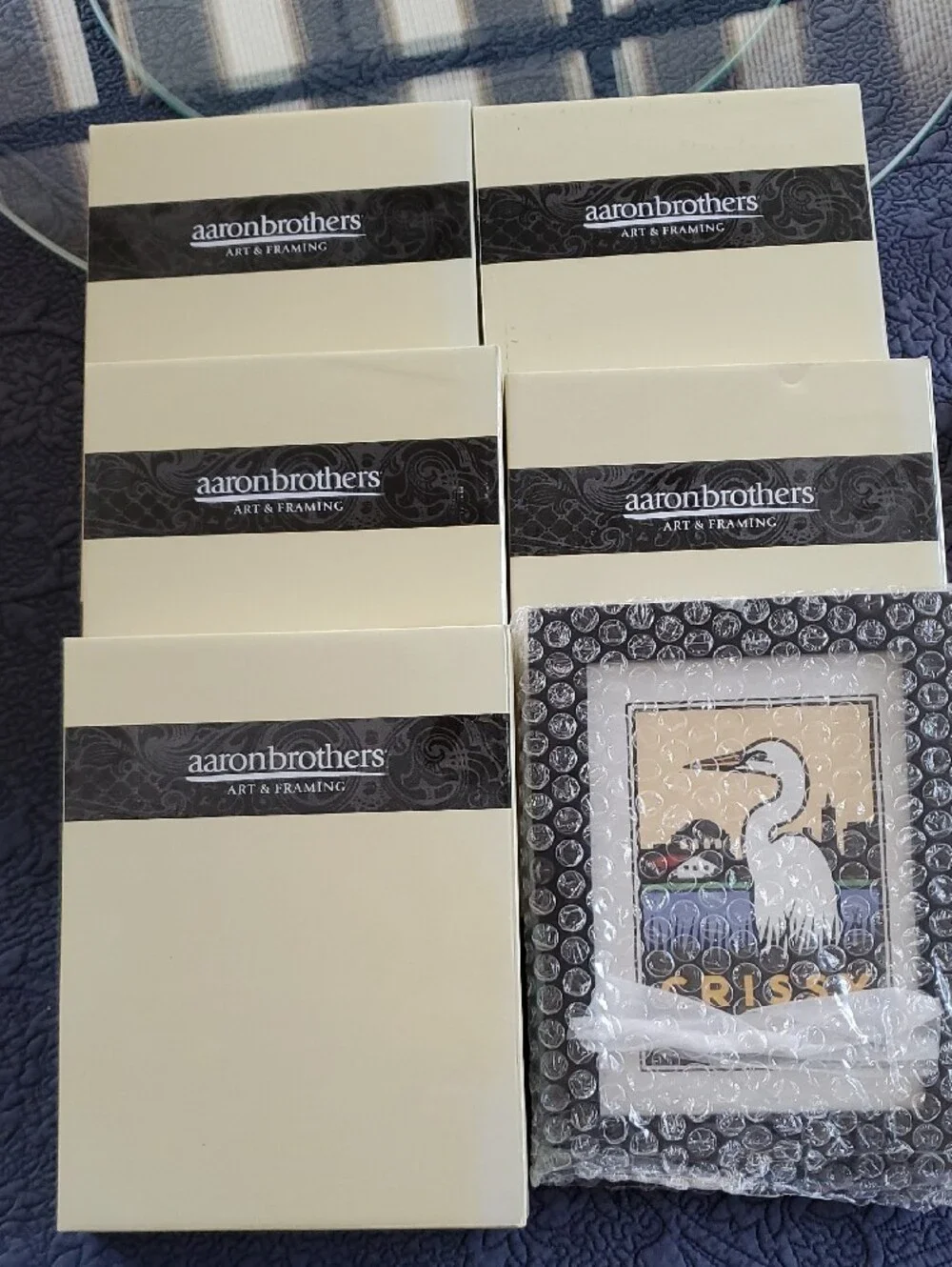Aaron Brothers Linear Black Frame 5x7 Set Of 6